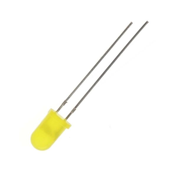 светодиод 5mm желтый диффузионный